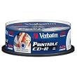 Verbatim CD-R 52x Speed 700MB printable CD-Rohlinge 25er Spindel