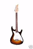 Assasin 39 Inch Tobacco Sunburst Electric Guitar with Gig Bag and Cable & Harmonica