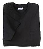 NEW Port & Company - 100% Cotton T-Shirt with PocketBlack-M