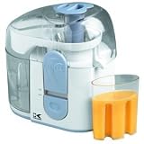 Kalorik FE-14206 300-Watt Juice Extractor, White/Blue