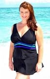 Longitude Stained Glass Plus Size Skirtini Swimsuit - Plus Size Swimwear Plus Size Swimsuit