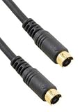 12FT FOOT 4-PIN M-M MALE MM S-VIDEO SVIDEO SVHS CABLE WITH 24 K KARAT GOLD CONNECTORS