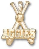 Texas A&M Aggies Solid 10K Gold ''AGGIES'' Bats Pendant
