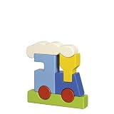 Blue Orange Puzzle Up Train Building Game Puzzle