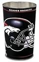 Denver Broncos NFL 15" Inches Metal Trash Can/Waste Basket