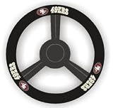 San Francisco 49ers NFL Leather Steering Wheel Cover