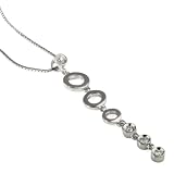 goldmaid Collier 585 Weiss Gold 7 Ringe 4 Diamanten 0,03 Karat, Fo C2524WG