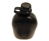 US Plastik Feldflasche ohne Bezug oliv - 