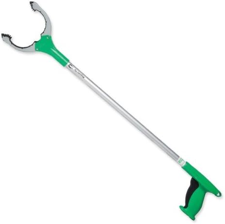 Wholesale CASE of 10 - Unger Ergonomically Designed Nifty Nabber-Trigger Grip, 36", Magnetic Tip, Green/Silver