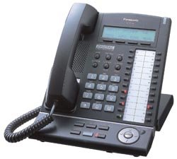 Panasonic KX-T7630-B Digital Proprietary Telephone 6-Line Backlit LCD Speakerphone Black