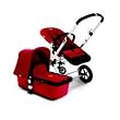 Bugaboo 2011 Cameleon Stroller - Red Base/Red Canvas Tailored Fabric Set