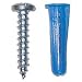 Tools & Hardware : Plastic Anchors with Screws, 6-8 x 3/4"