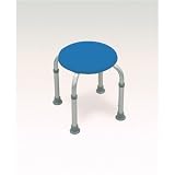 Bath Stool - Round Blue