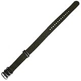 Zulu NATO Nylon Watch Ballistic Strap 22mm 5 Ring Black