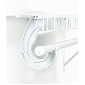 <b>ClosetMaid Support for SuperSlide Hanging Bar, White #5629</b>