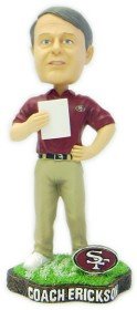 San Francisco 49ers Coach Dennis Erickson Game Worn Forever Collectibles Bobble Head (Quantity of 1)