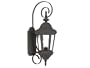 Kenroy Home 16312BL Estate 1-Light Small Wall Lantern, Black