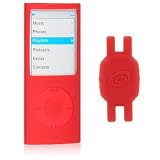 Sports Armband and Shoe Silicone Pouch - Complete Solution Compatible with Nike+ iPod Nike Plus Senor for iPod Nano Chromatic 4th (Nano Chromatic MP3 NOT Included), Red