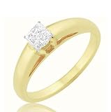 0.25 Carat VS2 - GIA Certified Diamond Solitaire Engagement Ring on 14k White Gold