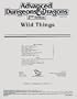 Wild Things (Advanced Dungeons & Dragons)