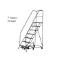 16 Step Easy Turn Rolling Ladder - Standard Angle