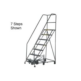 16 Step Easy Turn Rolling Ladder - Standard Angle