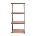 No Tools Assembly 4-Tier Bookshelf - Natural