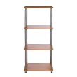 No Tools Assembly 4-Tier Bookshelf - Natural