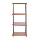 No Tools Assembly 4-Tier Bookshelf - Natural
