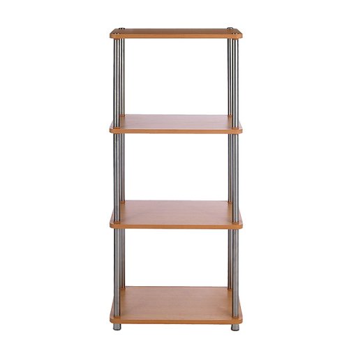 No Tools Assembly 4-Tier Bookshelf - Natural