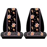 2 Front Seat Covers - Winnie the Pooh in Paradise with Tigger and Piglet