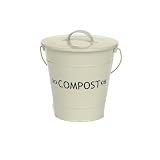 Be-Active Compost Bucket with Lid (20cm H), Champagne