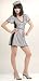 Jail Bird Convict Sexy Adult Halloween Costume Size 8-12 Medium/Large
