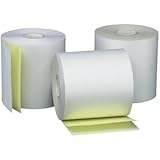 PM Company Perfection Two Ply Carbonless Rolls, 3 X 95 Feet, White/Canary, 50 Rolls Per Carton (07901)
