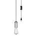 Globe Electric 12591 Edison 1-Light Plug-in Mini Pendant, Gray Cord with Chrome Socket, 1 Light