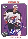 Petr Sykora, New Jersey Devils, 2001 Upper Deck Vintage Autographed Card