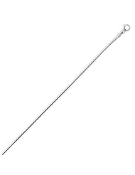 Sterling Silver 30 Inch Snake 035 Chain (1.3mm)