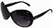 Fashionable and Trendy Retro Oversized Sunglasses Style UV400 Lens in Black, Red , White and Brown