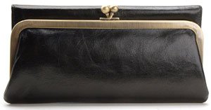 HOBO INTERNATIONAL Rachel Tri-Fold Wallet,Black,one size