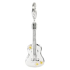 SilberDream 925 Sterling Silber Charm Gitarre Anh�nger f�r Armband Kette Ohrring FC3001