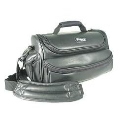 Click here to buy Vidpro VID-200 Black Water Resistant Extra-Large Durahyde Digital Video Camcorder Bag.