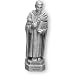Fine Pewter Saint Thomas Aquinas 3.5-inch Statue and Prayer Card