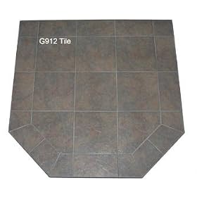 Kalvin International SP4-1912 48 x 48 Wall Hearth Pad - Standard Edge by Kalvin International