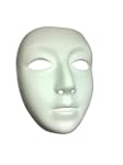 maschera bianca, non verniciato