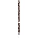Rustic Square-Link Rain Chain- Polished Copper