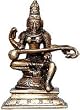 ShalinCraft Religious Statues of Hindu Goddess Saraswati in Brass 3.5" x 2.5" x 5.5" (mst206)
