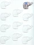 Small Elephant Candy Molds