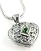 Anatoli Peridot Heart Locket Necklace