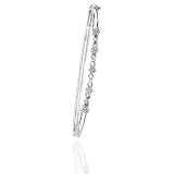 10K White Gold 0.15 ct. Diamond Bangle Bracelet