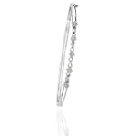 10K White Gold 0.15 ct. Diamond Bangle Bracelet